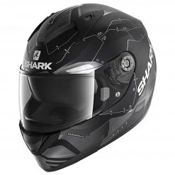 Shark Ridill 1.2 Mecca MAT KAS Helmet - Black Grey Silver