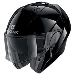 Shark Evo-ES Flip Helmet BLK - Black -Hot Sale getgeared Shop nv235he9800eblkd main shark evo es flip helmet blk black 3