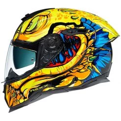 Nexx SX.100R Helmet Abisal - Yellow Blue