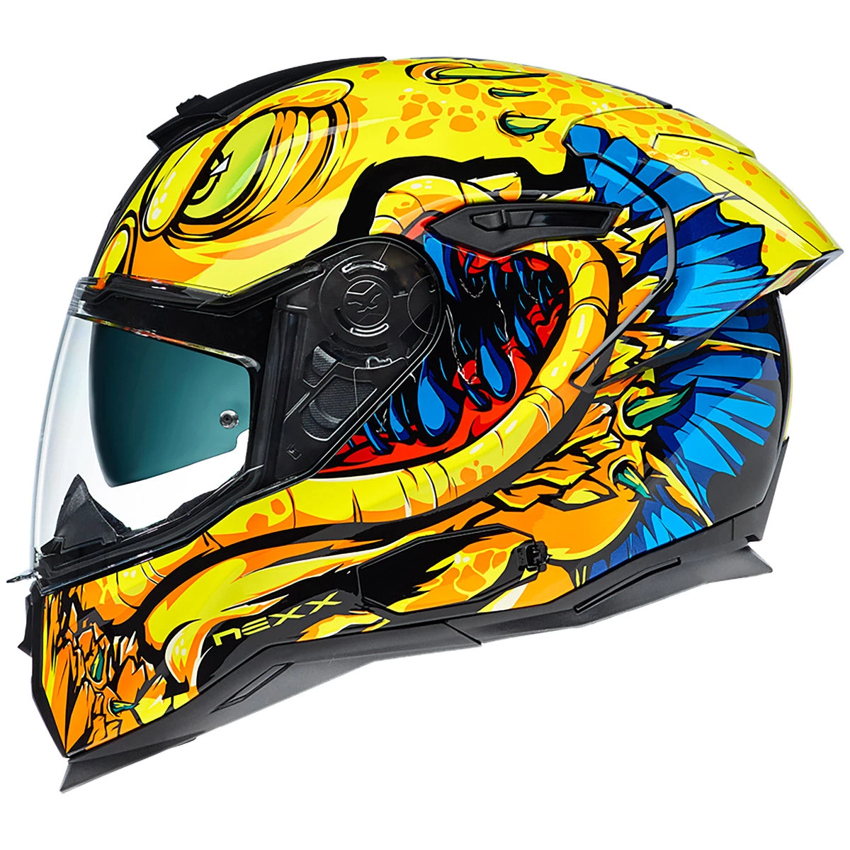 Nexx SX.100R Helmet Abisal - Yellow Blue 3 Nexx SX.100R Helmet Abisal - Yellow Blue