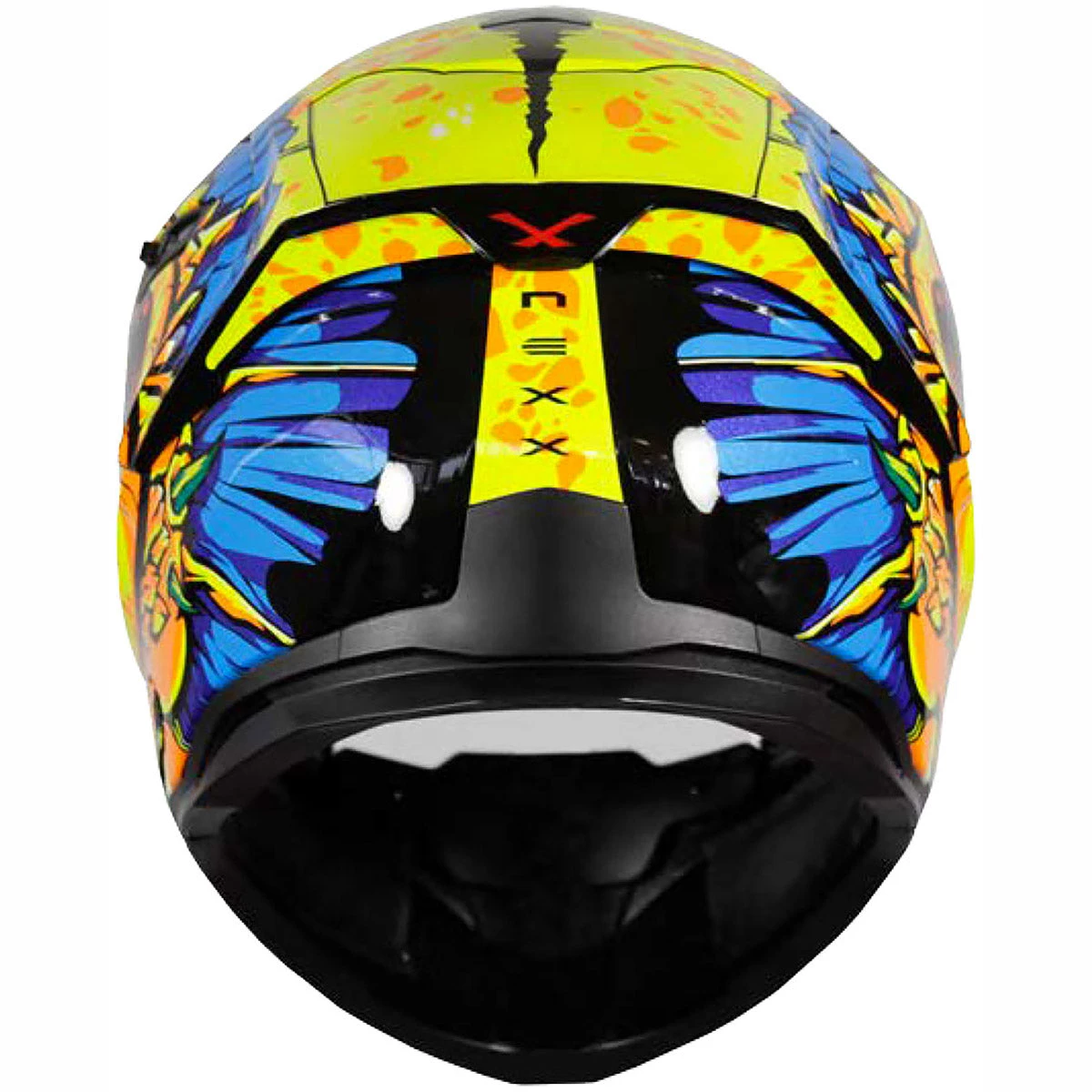 Nexx SX.100R Helmet Abisal - Yellow Blue 4 Nexx SX.100R Helmet Abisal - Yellow Blue - Image 2