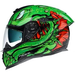 Nexx SX.100R Helmet Abisal - Green Red