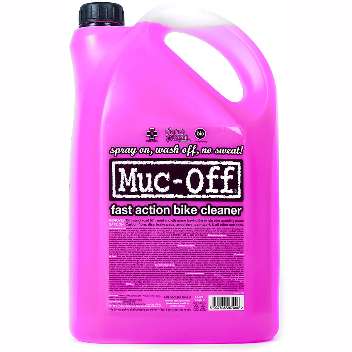 Muc-Off Nano Gel Concentrate 5L - Pink 3 Muc-Off Nano Gel Concentrate 5L - Pink