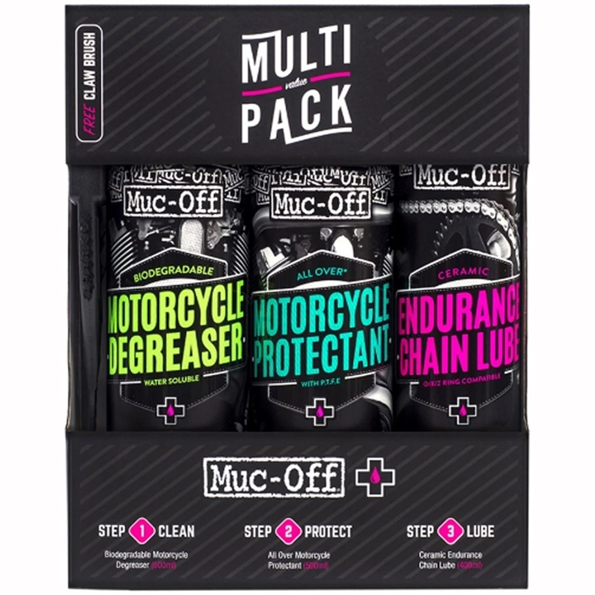 Muc-Off Multi-Value Pack - Black 3 Muc-Off Multi-Value Pack - Black