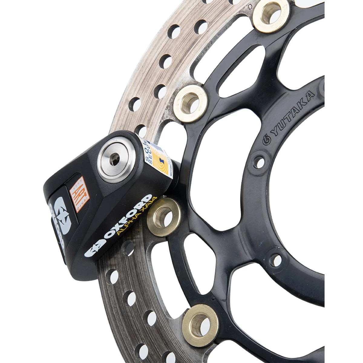 Oxford Alpha XA14 Alarm Disc Lock - Black 4 Oxford Alpha XA14 Alarm Disc Lock - Black - Image 2