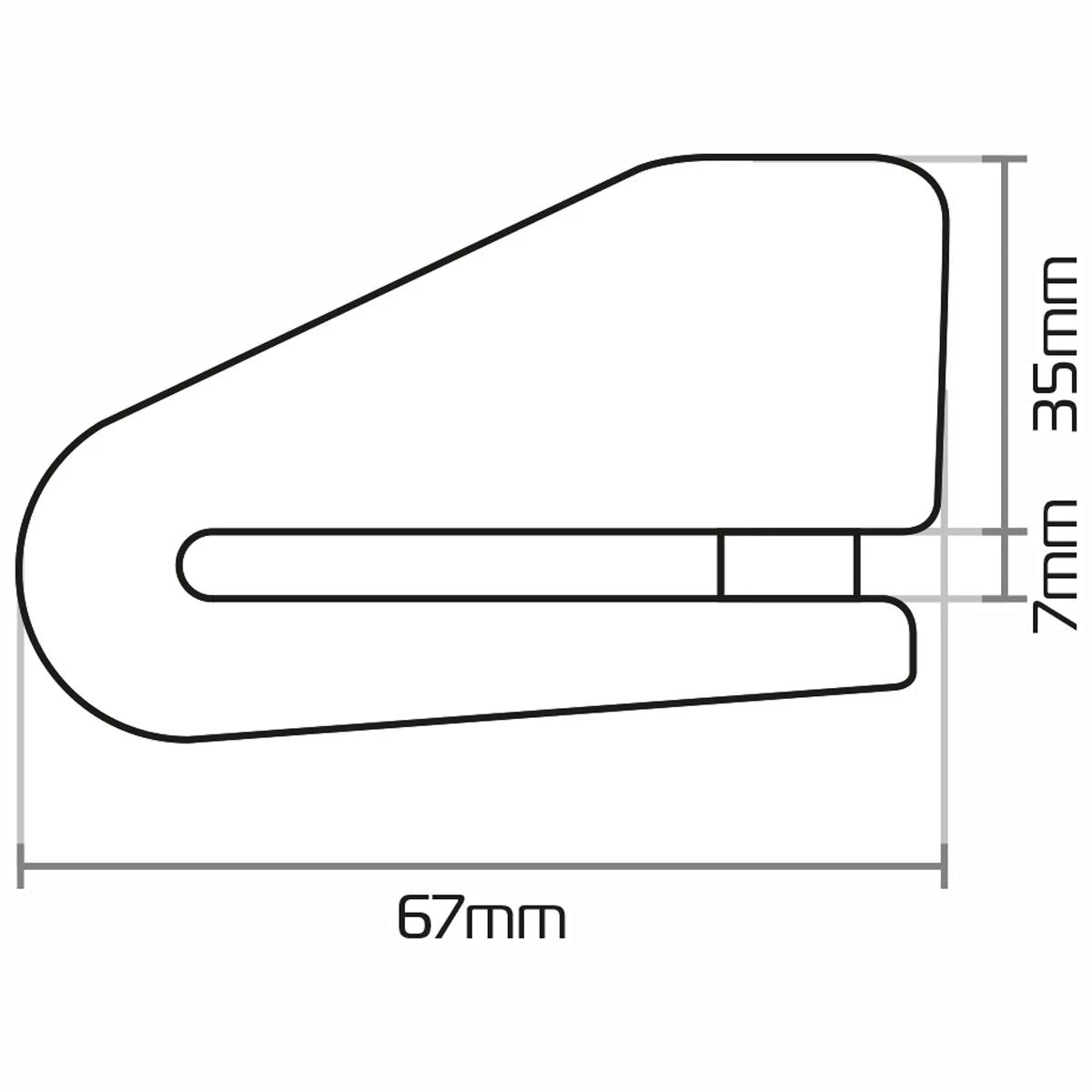 Oxford Alpha XA14 Alarm Disc Lock - Black 5 Oxford Alpha XA14 Alarm Disc Lock - Black - Image 3