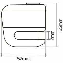 Oxford Micro XA5 Alarm Disc Lock - Black -Hot Sale getgeared Shop oxford micro xa5 alarm disc lock black olk214 4