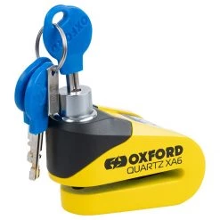 Oxford Quartz XA6 Alarm Disc Lock - Yellow -Hot Sale getgeared Shop oxford quartz xa6 alarm disc lock yellow olk215 3