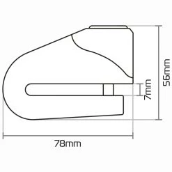 Oxford Quartz XA6 Alarm Disc Lock - Yellow -Hot Sale getgeared Shop oxford quartz xa6 alarm disc lock yellow olk215 4