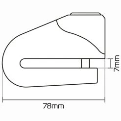 Oxford Quartz XD6 Disc Lock - Yellow -Hot Sale getgeared Shop oxford quartz xd6 disc lock yellow olk207 4