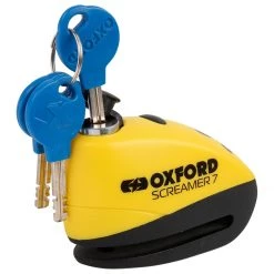 Oxford Screamer 7 Alarm Disc Lock - Yellow -Hot Sale getgeared Shop oxford screamer 7 alarm disc lock yellow olk290 3