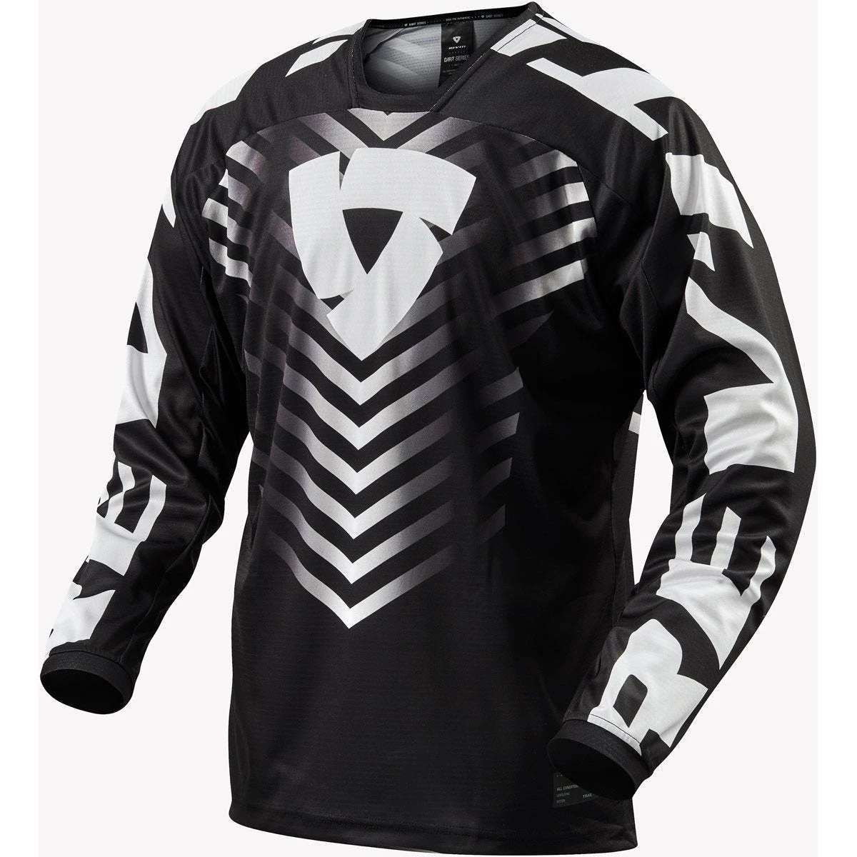 Rev It! Rough Enduro Jersey - Black White 3 Rev It! Rough Enduro Jersey - Black White