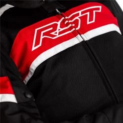 RST Pilot Textile Jacket CE Air - Black Red White -Hot Sale getgeared Shop rst pilot textile jacket ce air black red white md102408redd 3