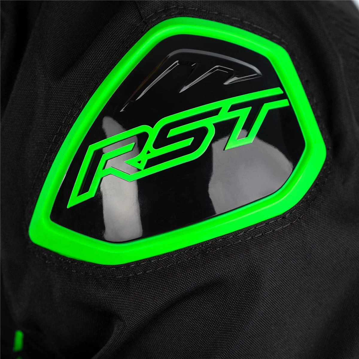 RST S-1 Textile Jacket CE WP - Black Grey Green 4 RST S-1 Textile Jacket CE WP - Black Grey Green - Image 2