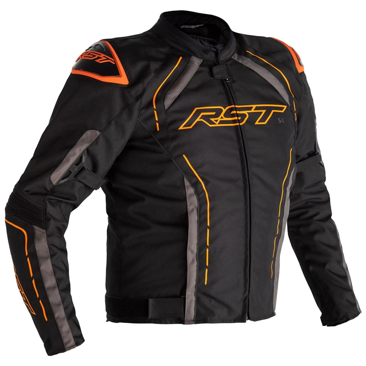 RST S-1 Textile Jacket CE WP - Black Grey Orange 3 RST S-1 Textile Jacket CE WP - Black Grey Orange