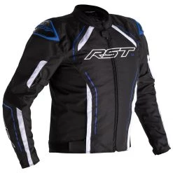 RST S-1 Textile Jacket CE WP - Black White Blue