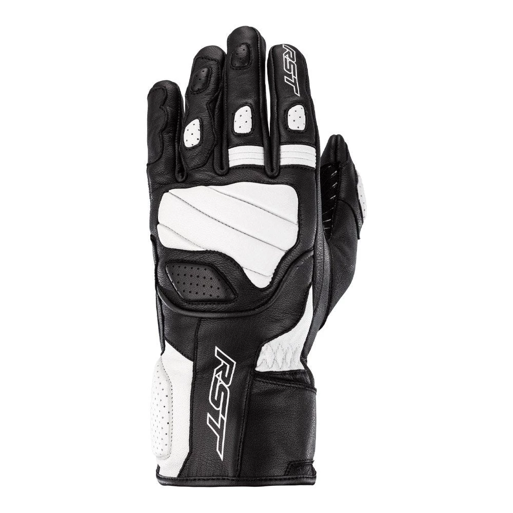RST Turbine Gloves CE - Black White 3 RST Turbine Gloves CE - Black White