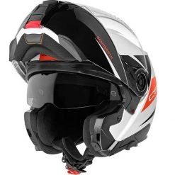 Schuberth C5 Flip Helmet Eclipse - Red -Hot Sale getgeared Shop schuberth c5 flip helmet eclipse red ta910c5ecrdd 3