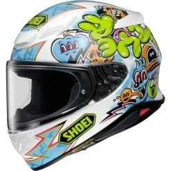 Shoei NXR 2 Mural TC10 Helmet - White Blue