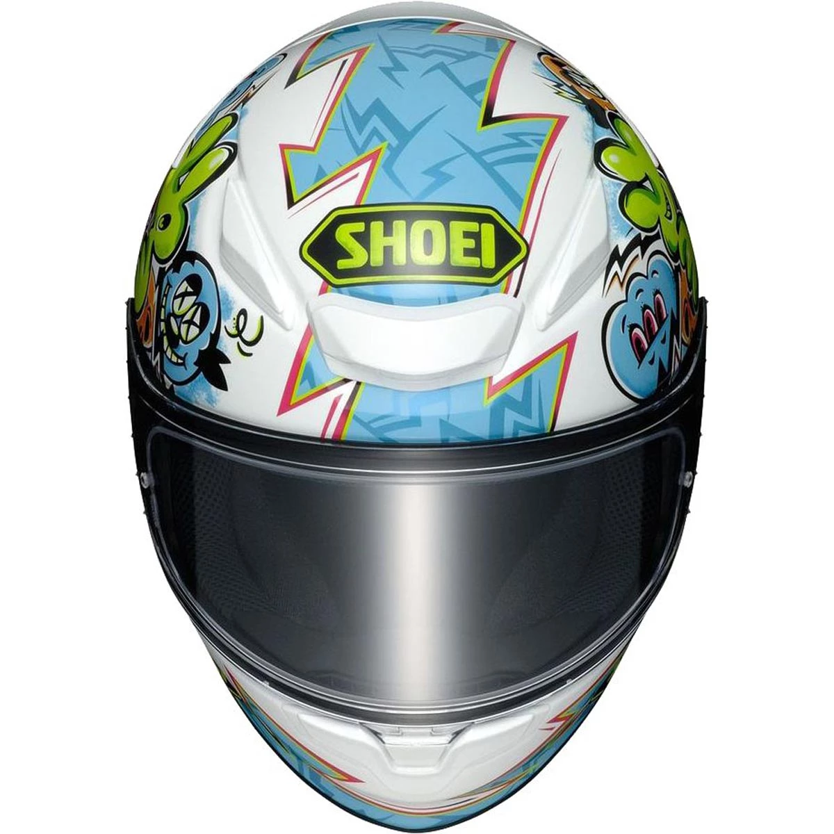 Shoei NXR 2 Mural TC10 Helmet - White Blue 4 Shoei NXR 2 Mural TC10 Helmet - White Blue - Image 2