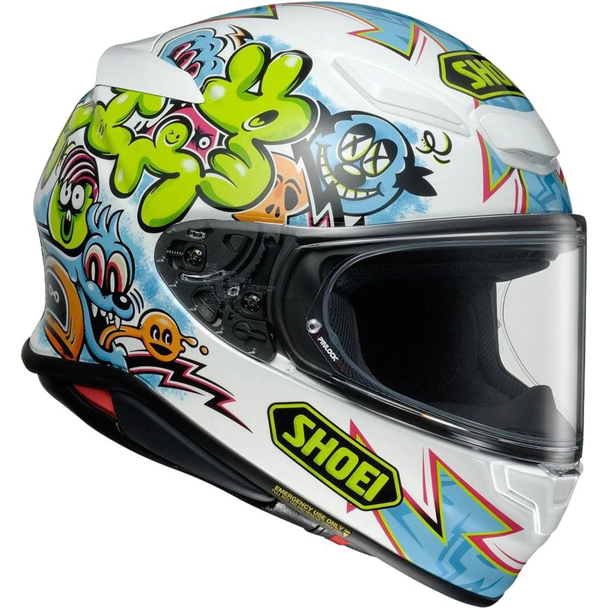 Shoei NXR 2 Mural TC10 Helmet - White Blue 5 Shoei NXR 2 Mural TC10 Helmet - White Blue - Image 3