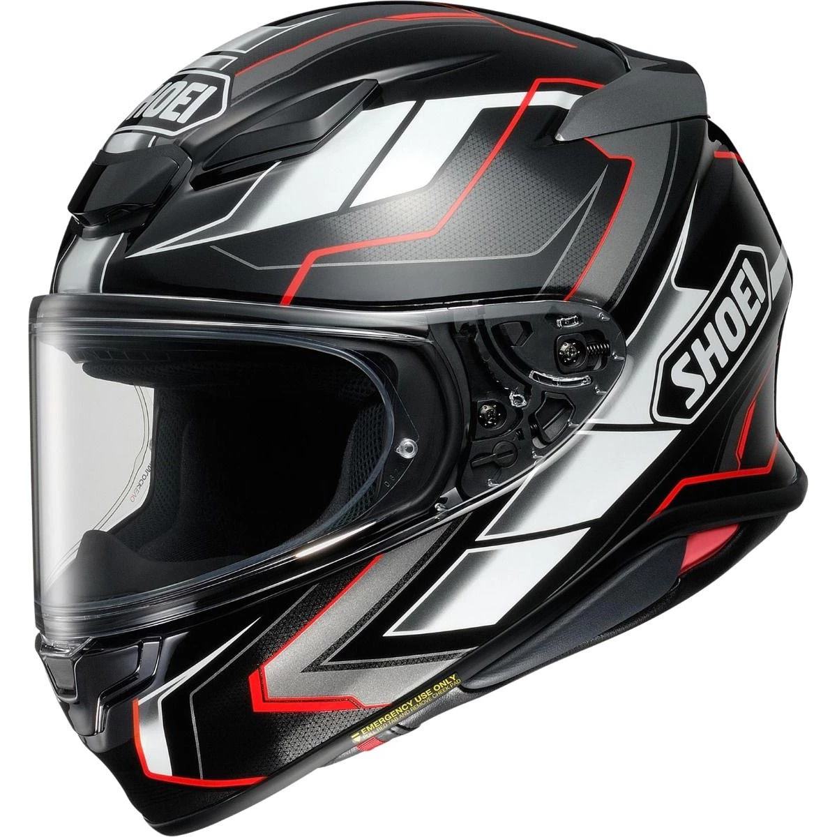 Shoei NXR 2 Prologue TC5 Helmet - Black White Red 3 Shoei NXR 2 Prologue TC5 Helmet - Black White Red