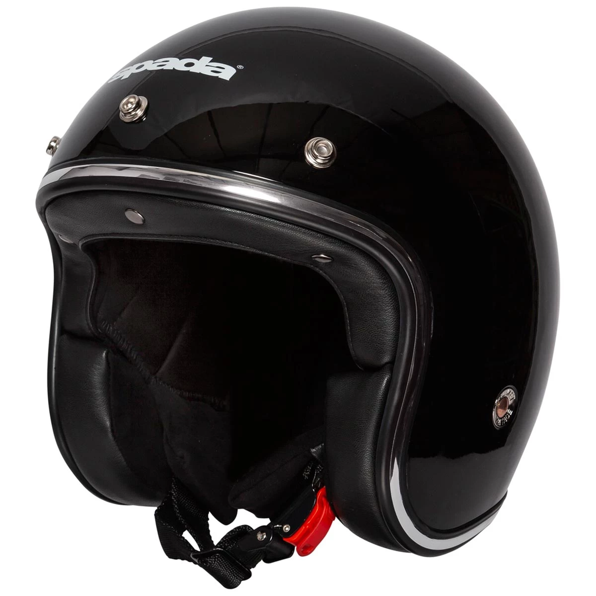 Spada Open Face Classic Helmet - Black 3 Spada Open Face Classic Helmet - Black