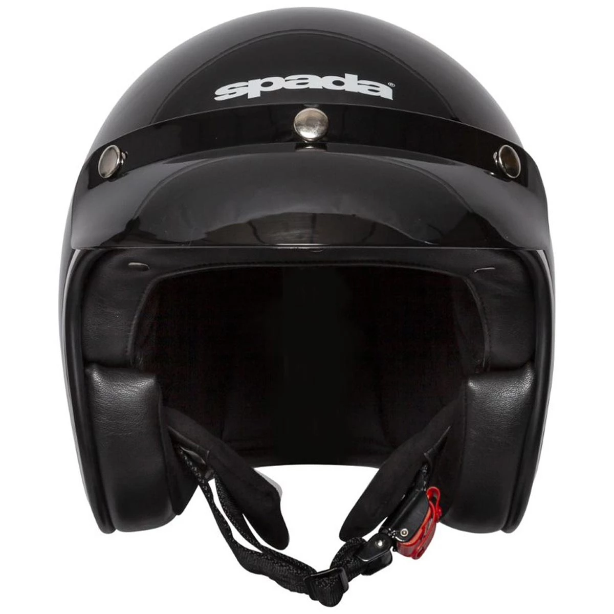Spada Open Face Classic Helmet - Black 4 Spada Open Face Classic Helmet - Black - Image 2
