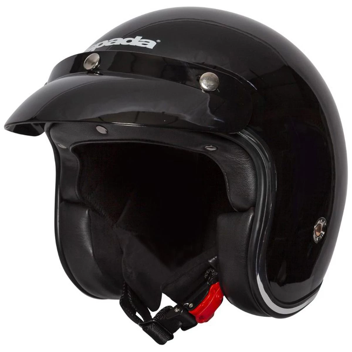 Spada Open Face Classic Helmet - Black 5 Spada Open Face Classic Helmet - Black - Image 3