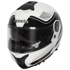 Spada Orion Pixel Flip Front Helmet - White Black