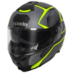 Spada Orion Slate Flip Front Helmet - Matt Black Yellow