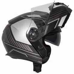 Spada Orion Whip Flip Front Helmet - Matt Black Silver -Hot Sale getgeared Shop spada orion whip flip front helmet matt black silver fx0762855d 4