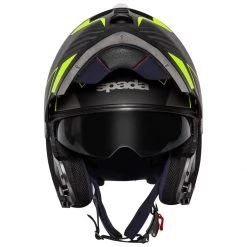 Spada Orion Whip Flip Front Helmet - Matt Black Yellow -Hot Sale getgeared Shop spada orion whip flip front helmet matt black yellow fx0762800d 4